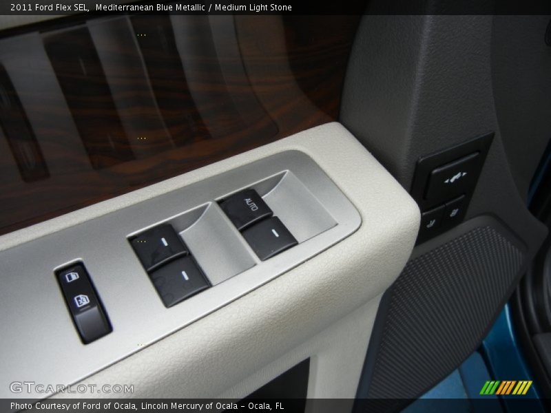 Mediterranean Blue Metallic / Medium Light Stone 2011 Ford Flex SEL