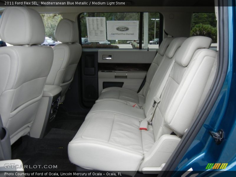 Mediterranean Blue Metallic / Medium Light Stone 2011 Ford Flex SEL
