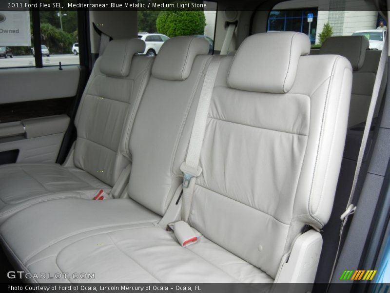 Mediterranean Blue Metallic / Medium Light Stone 2011 Ford Flex SEL