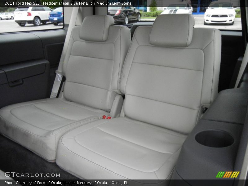 Mediterranean Blue Metallic / Medium Light Stone 2011 Ford Flex SEL