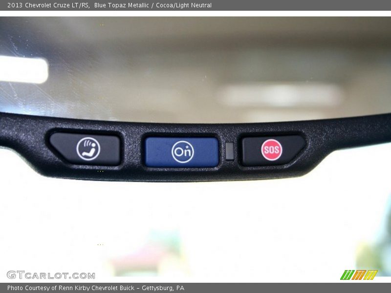 Blue Topaz Metallic / Cocoa/Light Neutral 2013 Chevrolet Cruze LT/RS