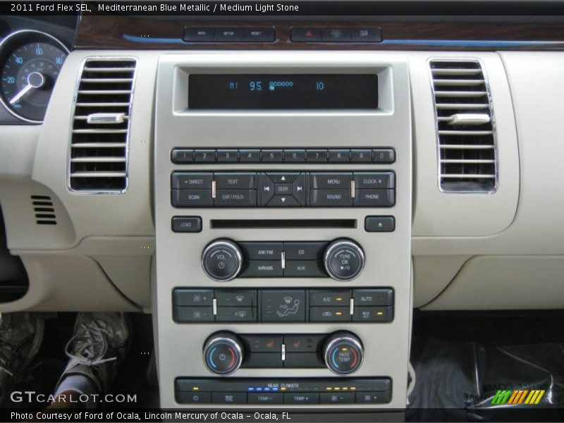 Mediterranean Blue Metallic / Medium Light Stone 2011 Ford Flex SEL