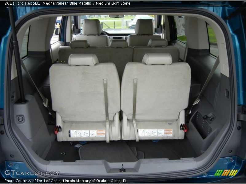 Mediterranean Blue Metallic / Medium Light Stone 2011 Ford Flex SEL