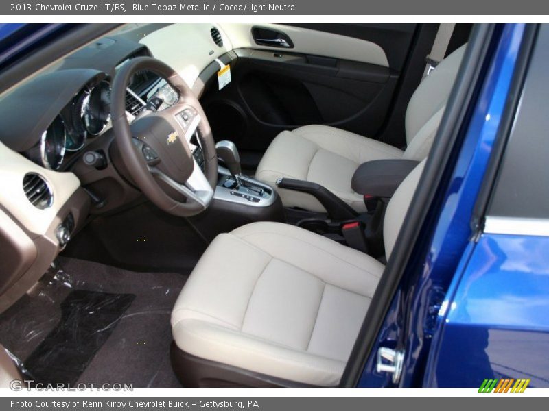 Front Seat of 2013 Cruze LT/RS