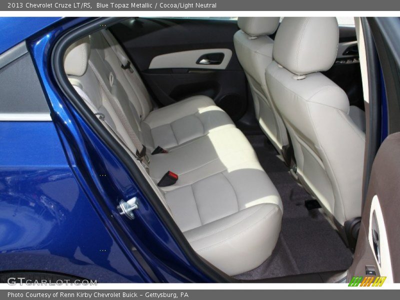 Blue Topaz Metallic / Cocoa/Light Neutral 2013 Chevrolet Cruze LT/RS
