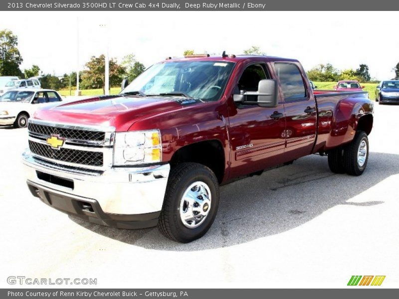 Front 3/4 View of 2013 Silverado 3500HD LT Crew Cab 4x4 Dually