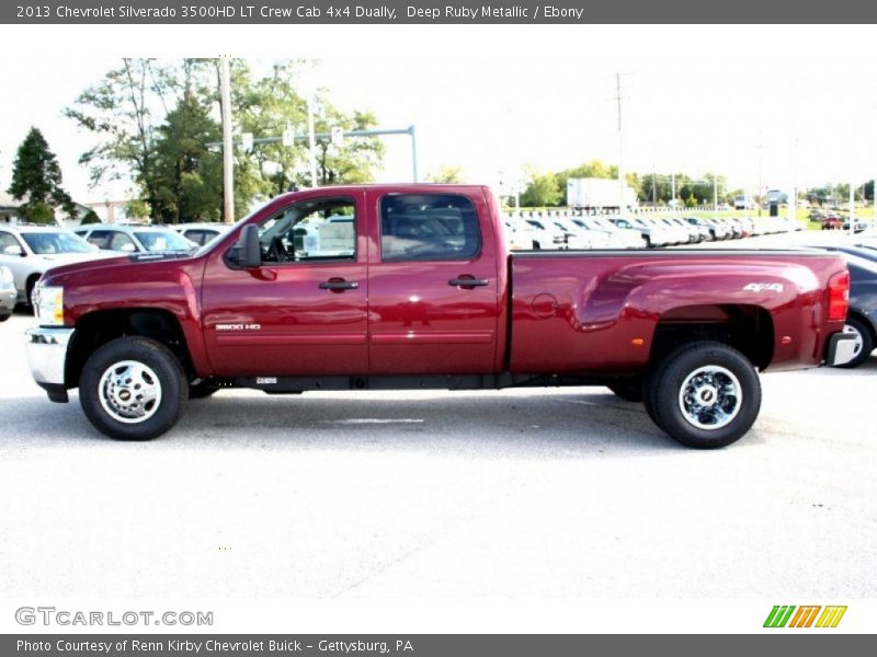 Deep Ruby Metallic / Ebony 2013 Chevrolet Silverado 3500HD LT Crew Cab 4x4 Dually