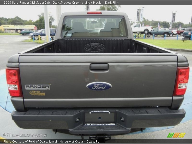 Dark Shadow Grey Metallic / Medium Dark Flint 2009 Ford Ranger XLT SuperCab