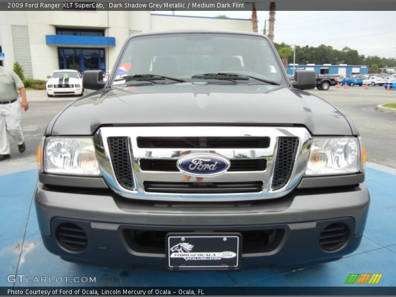 Dark Shadow Grey Metallic / Medium Dark Flint 2009 Ford Ranger XLT SuperCab