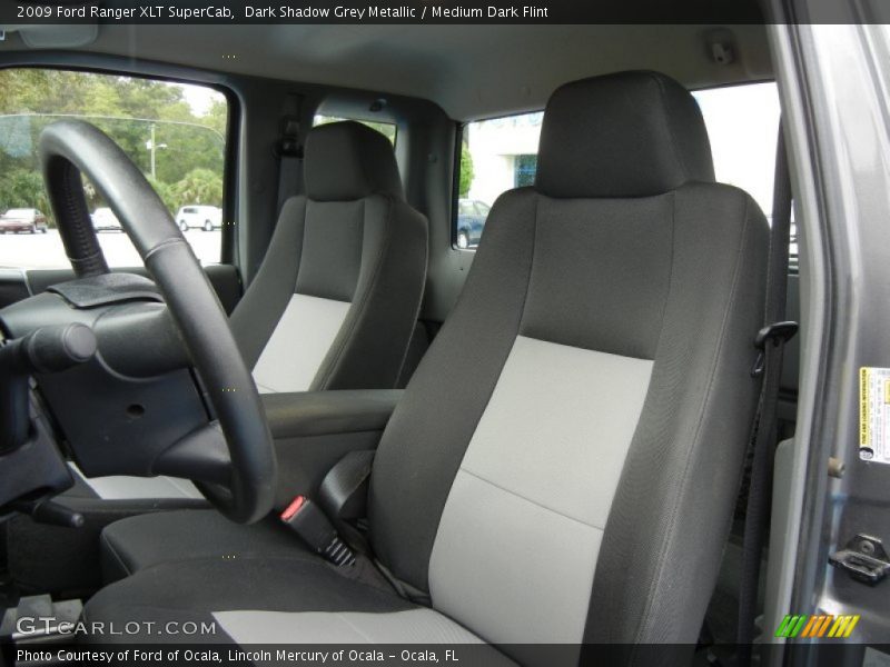 Dark Shadow Grey Metallic / Medium Dark Flint 2009 Ford Ranger XLT SuperCab