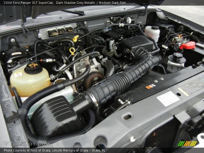 Dark Shadow Grey Metallic / Medium Dark Flint 2009 Ford Ranger XLT SuperCab