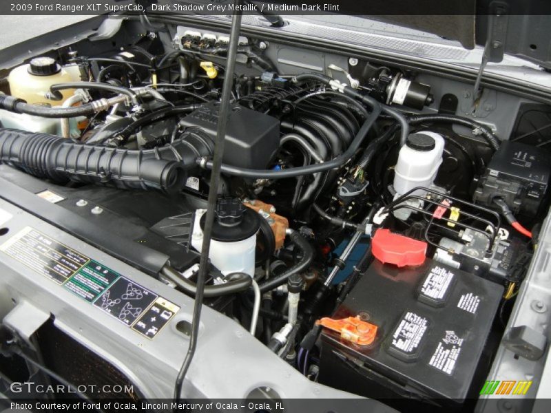 Dark Shadow Grey Metallic / Medium Dark Flint 2009 Ford Ranger XLT SuperCab