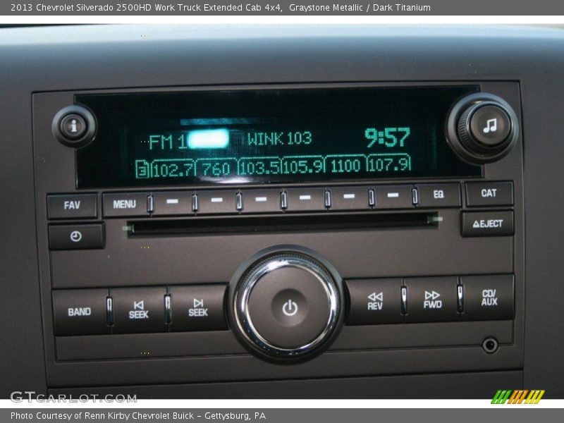 Audio System of 2013 Silverado 2500HD Work Truck Extended Cab 4x4