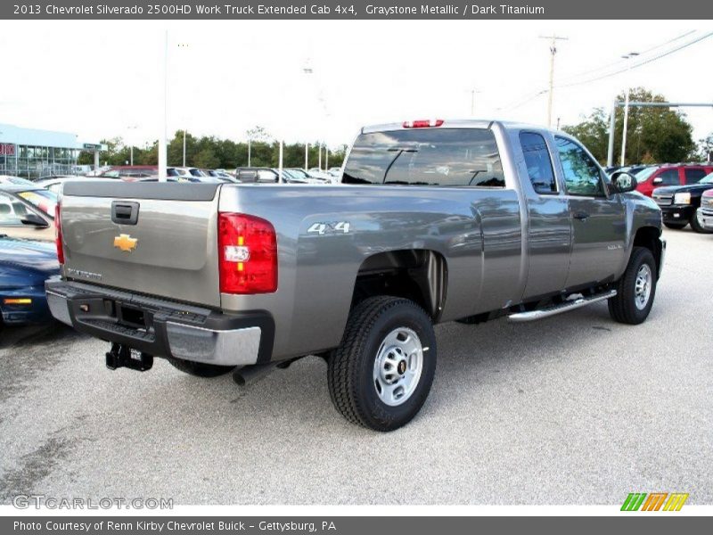 Graystone Metallic / Dark Titanium 2013 Chevrolet Silverado 2500HD Work Truck Extended Cab 4x4