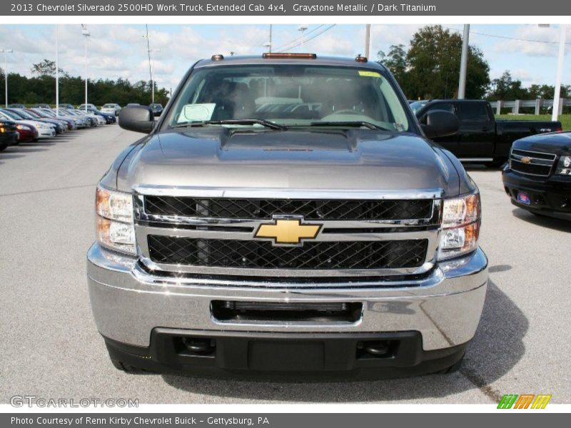 Graystone Metallic / Dark Titanium 2013 Chevrolet Silverado 2500HD Work Truck Extended Cab 4x4