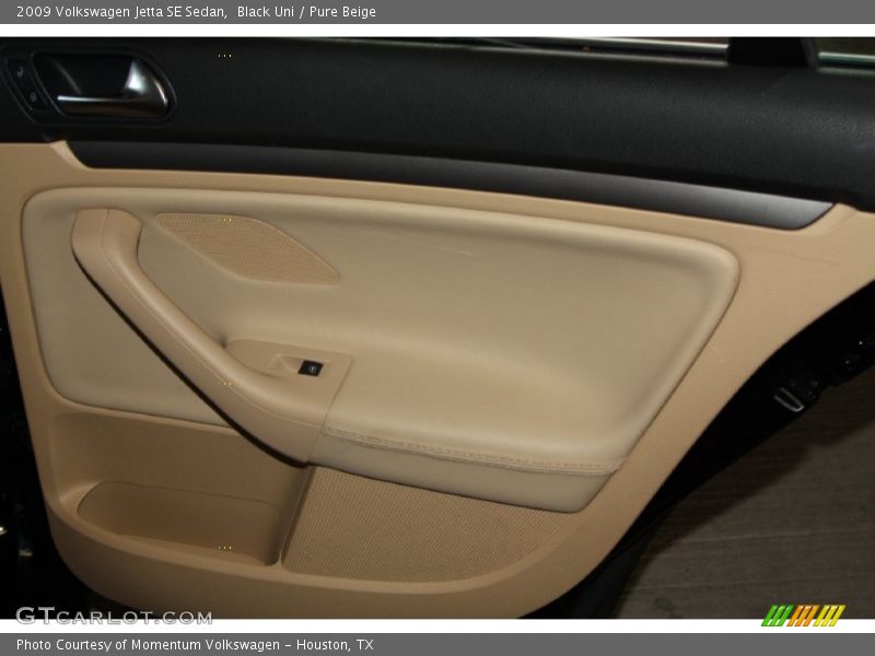 Black Uni / Pure Beige 2009 Volkswagen Jetta SE Sedan