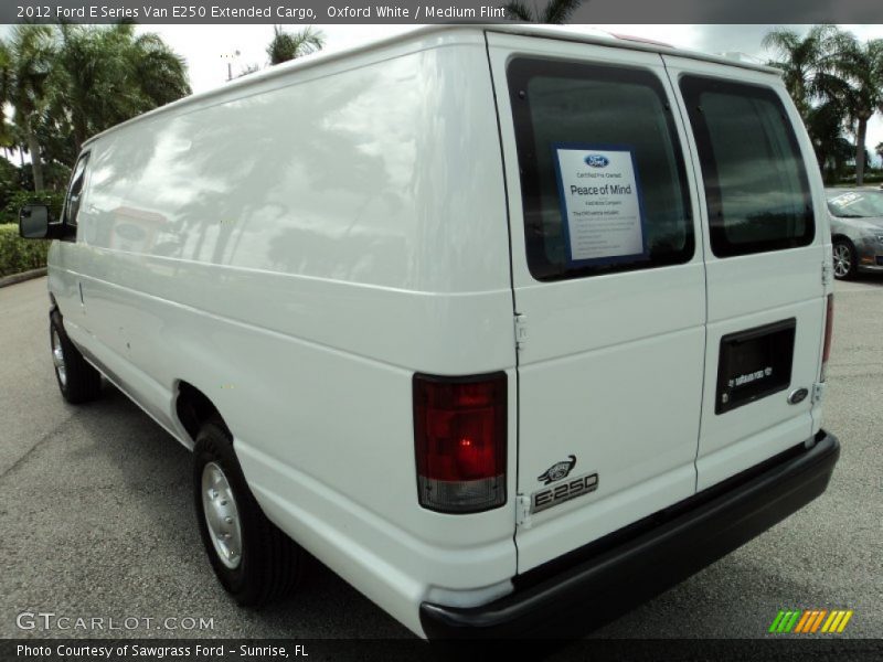 Oxford White / Medium Flint 2012 Ford E Series Van E250 Extended Cargo