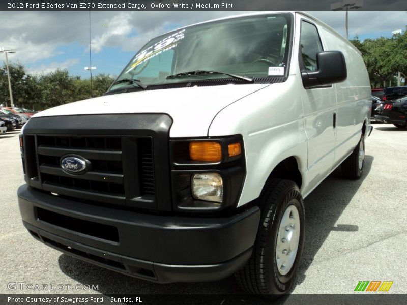 Oxford White / Medium Flint 2012 Ford E Series Van E250 Extended Cargo