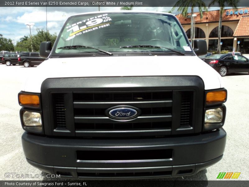 Oxford White / Medium Flint 2012 Ford E Series Van E250 Extended Cargo