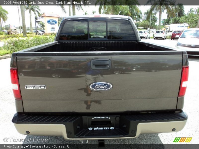 Dark Stone Metallic / Tan 2005 Ford F150 Lariat SuperCrew