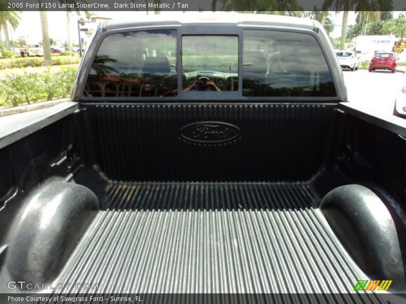 Dark Stone Metallic / Tan 2005 Ford F150 Lariat SuperCrew