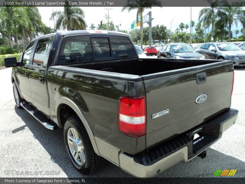 Dark Stone Metallic / Tan 2005 Ford F150 Lariat SuperCrew