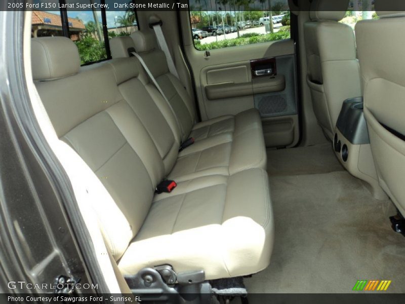 Dark Stone Metallic / Tan 2005 Ford F150 Lariat SuperCrew