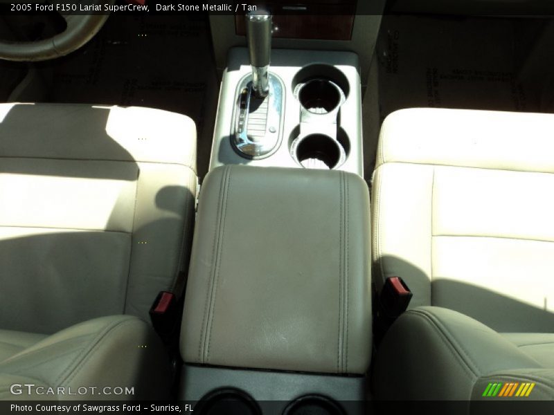 Dark Stone Metallic / Tan 2005 Ford F150 Lariat SuperCrew