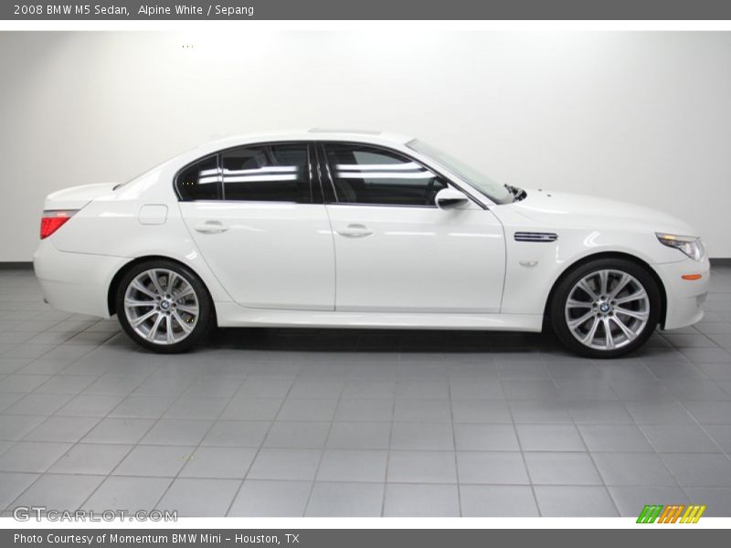 Alpine White / Sepang 2008 BMW M5 Sedan