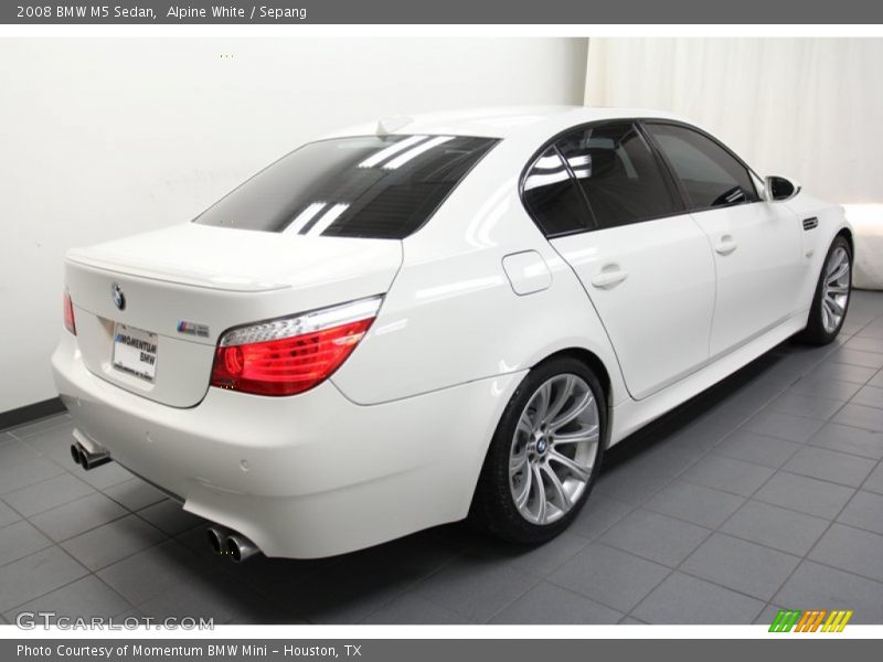 Alpine White / Sepang 2008 BMW M5 Sedan