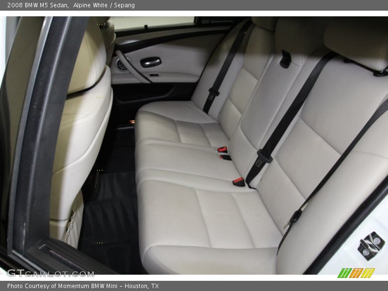Rear Seat of 2008 M5 Sedan