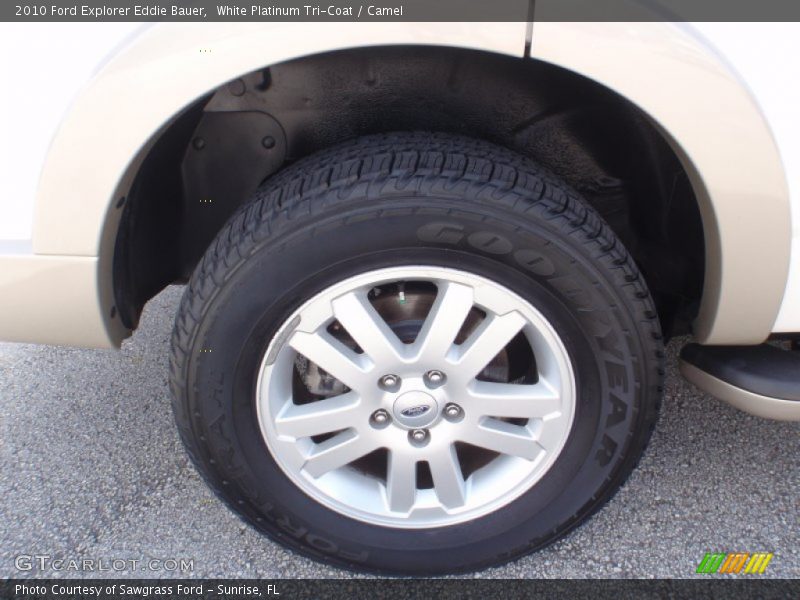 White Platinum Tri-Coat / Camel 2010 Ford Explorer Eddie Bauer