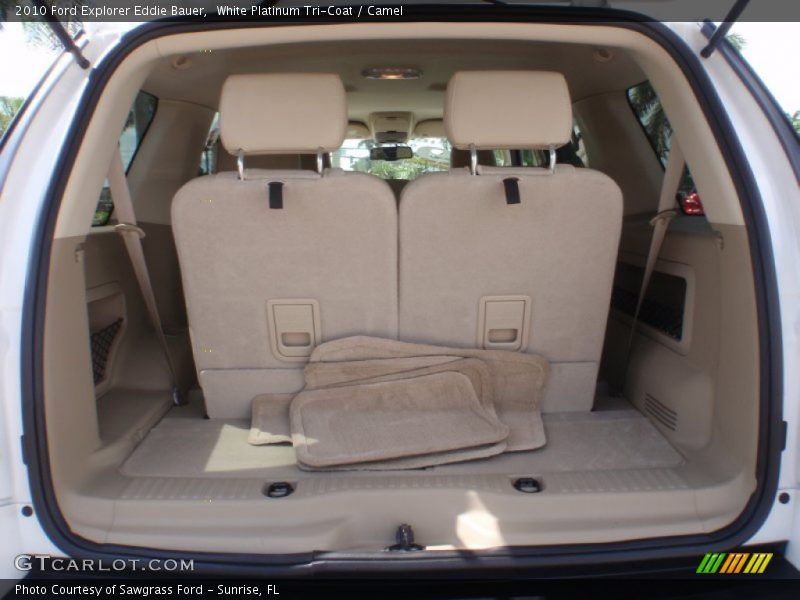 White Platinum Tri-Coat / Camel 2010 Ford Explorer Eddie Bauer