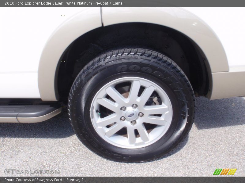 White Platinum Tri-Coat / Camel 2010 Ford Explorer Eddie Bauer