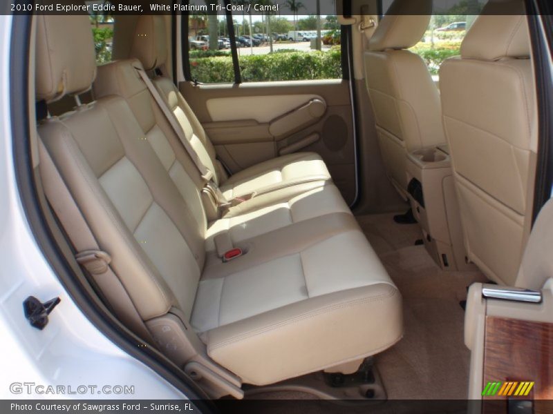 White Platinum Tri-Coat / Camel 2010 Ford Explorer Eddie Bauer