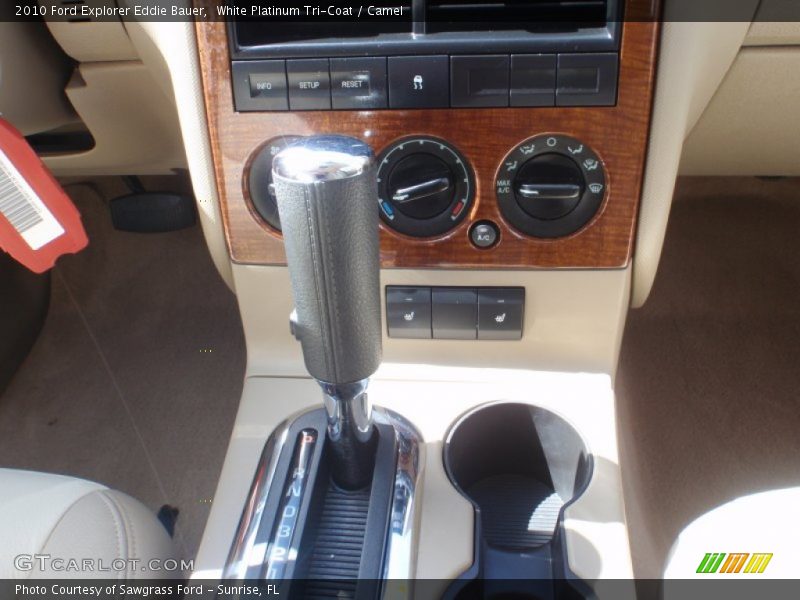 White Platinum Tri-Coat / Camel 2010 Ford Explorer Eddie Bauer