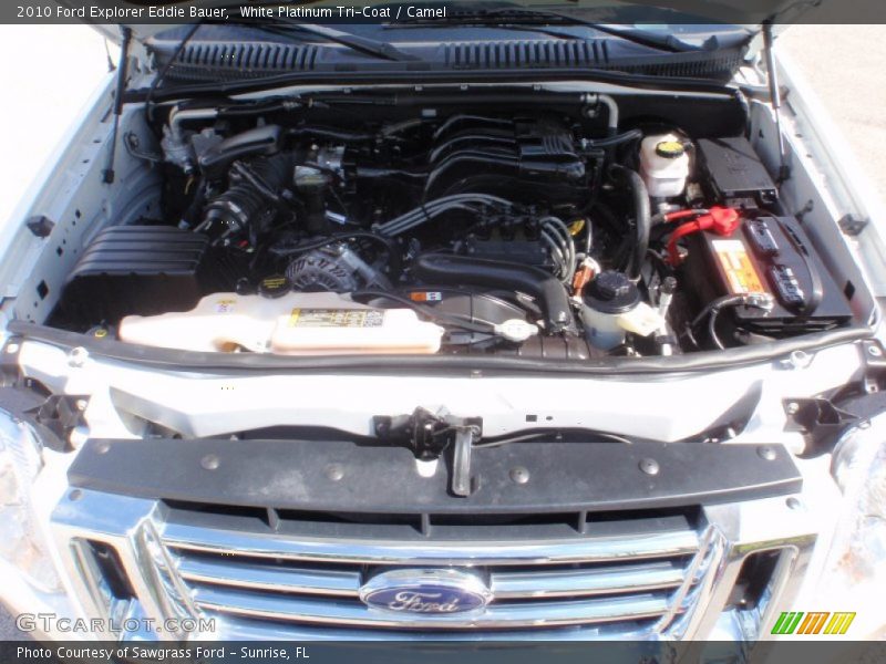 White Platinum Tri-Coat / Camel 2010 Ford Explorer Eddie Bauer