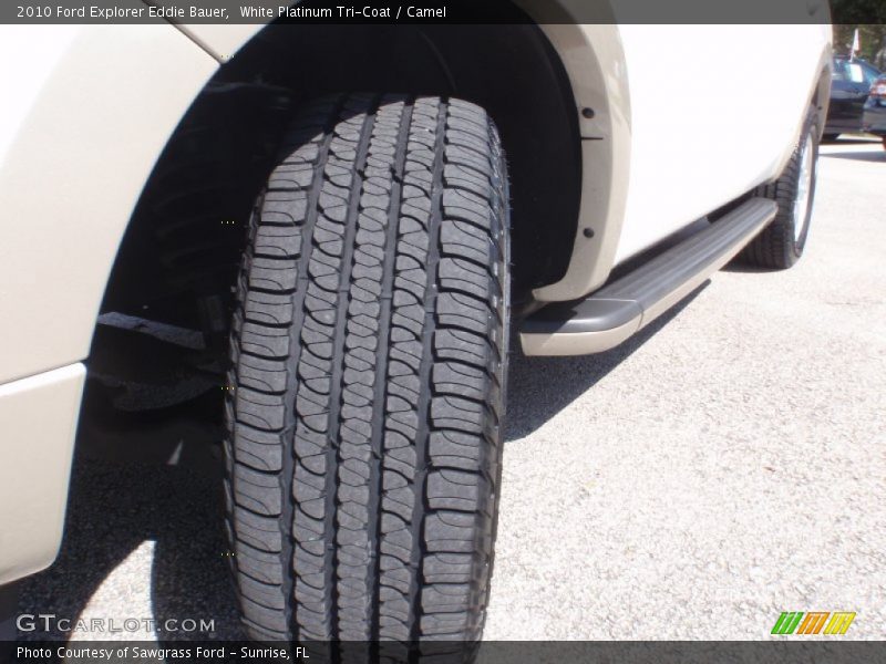White Platinum Tri-Coat / Camel 2010 Ford Explorer Eddie Bauer