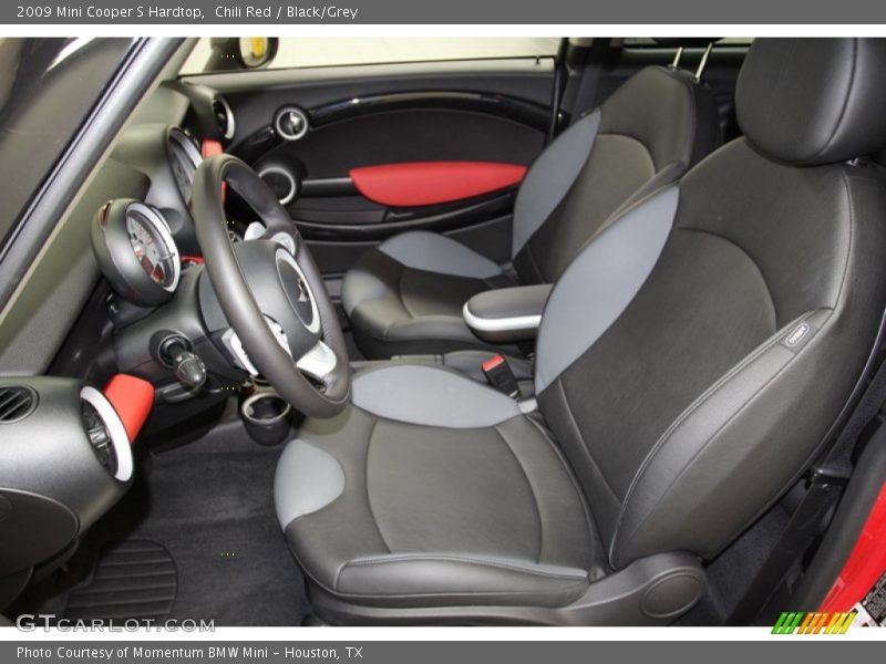 Chili Red / Black/Grey 2009 Mini Cooper S Hardtop