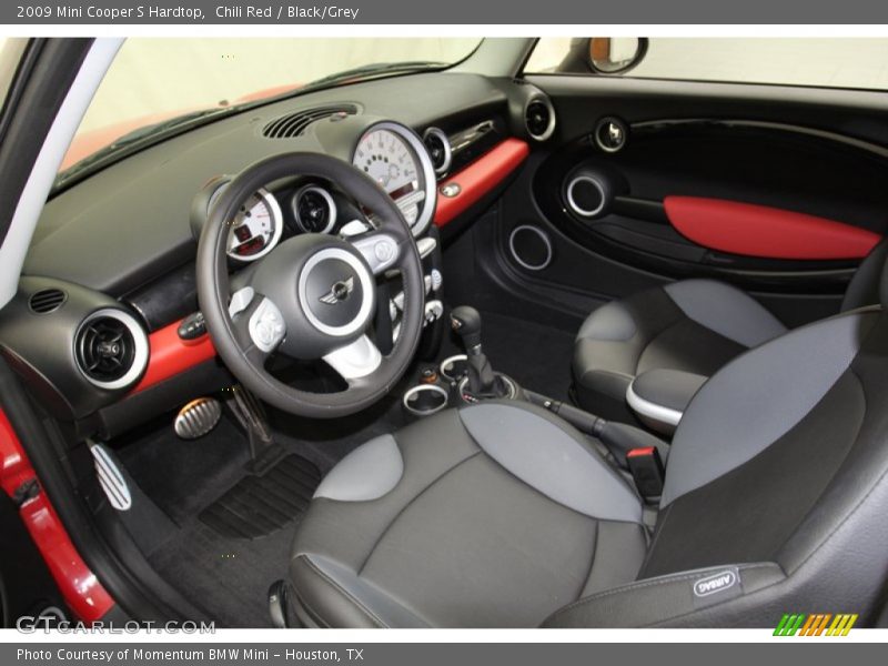 Chili Red / Black/Grey 2009 Mini Cooper S Hardtop
