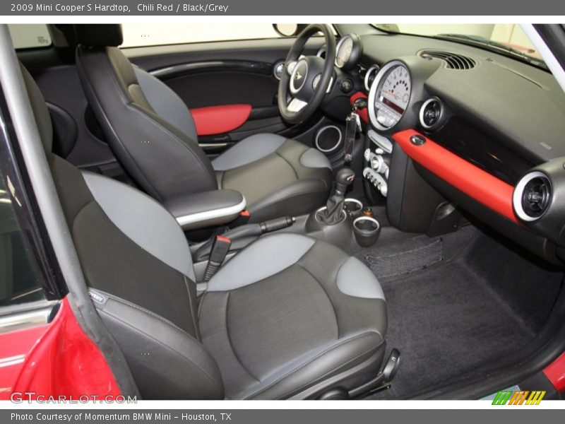 Chili Red / Black/Grey 2009 Mini Cooper S Hardtop
