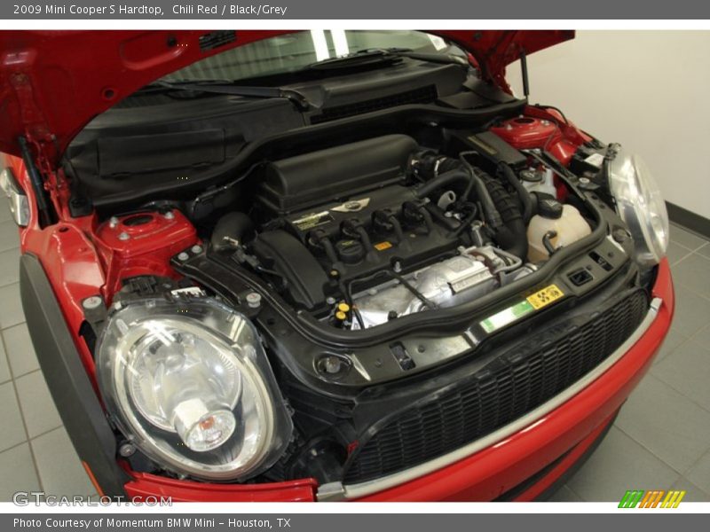 Chili Red / Black/Grey 2009 Mini Cooper S Hardtop