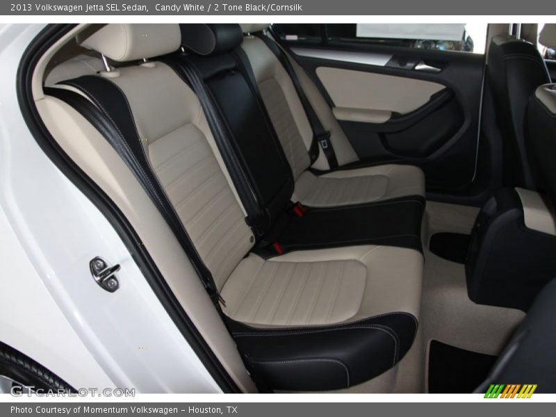 Candy White / 2 Tone Black/Cornsilk 2013 Volkswagen Jetta SEL Sedan