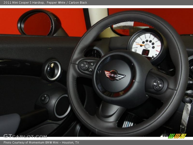 Pepper White / Carbon Black 2011 Mini Cooper S Hardtop