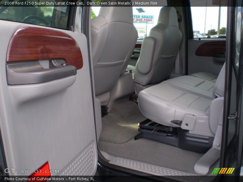 Dark Green Satin Metallic / Medium Flint 2006 Ford F250 Super Duty Lariat Crew Cab