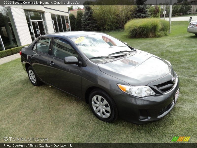 Magnetic Gray Metallic / Ash 2011 Toyota Corolla LE