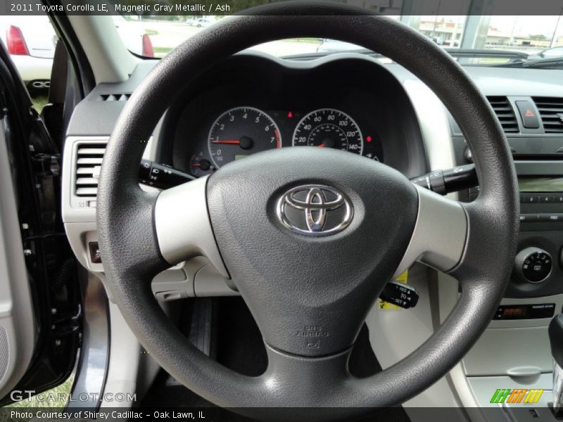 Magnetic Gray Metallic / Ash 2011 Toyota Corolla LE