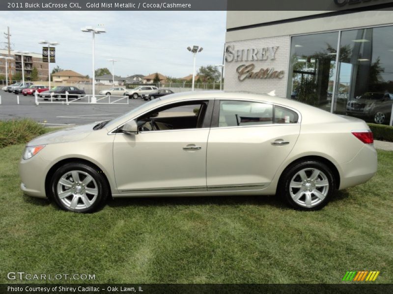 Gold Mist Metallic / Cocoa/Cashmere 2011 Buick LaCrosse CXL