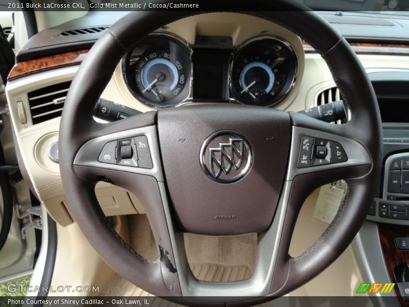Gold Mist Metallic / Cocoa/Cashmere 2011 Buick LaCrosse CXL