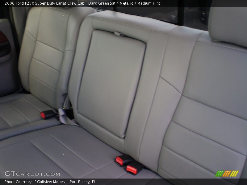 Dark Green Satin Metallic / Medium Flint 2006 Ford F250 Super Duty Lariat Crew Cab